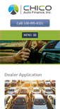 Mobile Screenshot of chicoautofinance.com