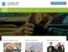 Tablet Screenshot of chicoautofinance.com